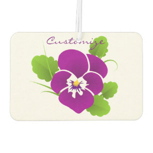 Purple Pansy Flower Thunder_Cove Car Air Freshener