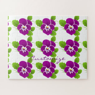 Purple Pansy Flower Thunder_Cove Jigsaw Puzzle