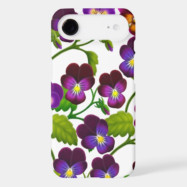 Purple Pansy Garden Flowers iPhone 5 Case (Back)