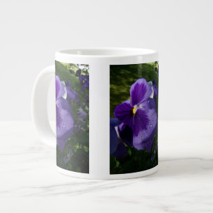 Purple Pansy Large Coffee Mug