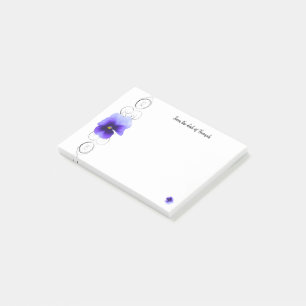 Purple Pansy Personalised Notes