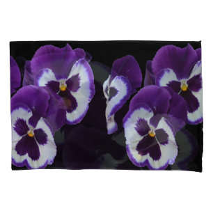 Purple Pansy Posy, Pillowcase