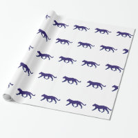 Purple panther silhouette - Choose background colo