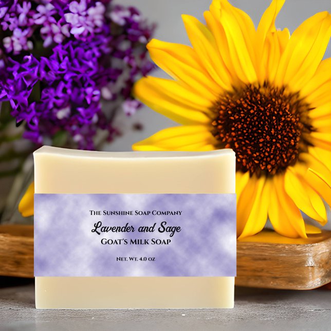 Purple Parchment Paper Style Soap Belly Band Invitation Belly Band (Creator Uploaded)