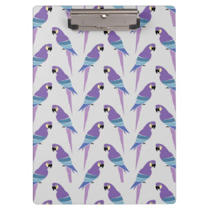 Purple Parrots Clipboard