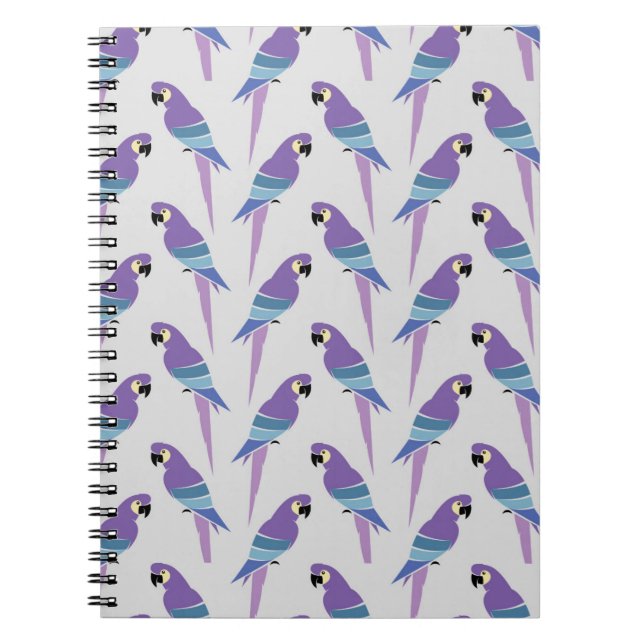 Purple Parrots Notebook (Front)