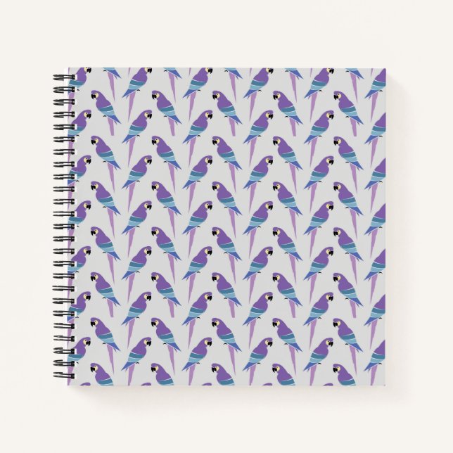 Purple Parrots Notebook (Front)
