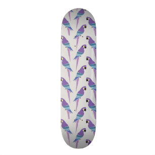 Purple Parrots Skateboard