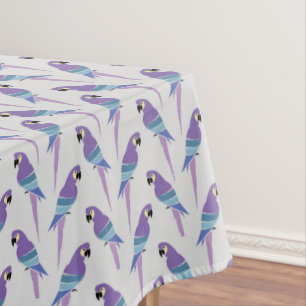 Purple Parrots Tablecloth