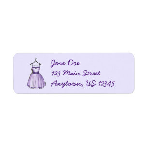 Purple Party Prom Dress on Hanger Fashionista