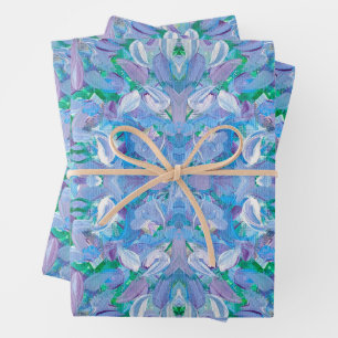 Purple Passion Abstract Wrapping Paper