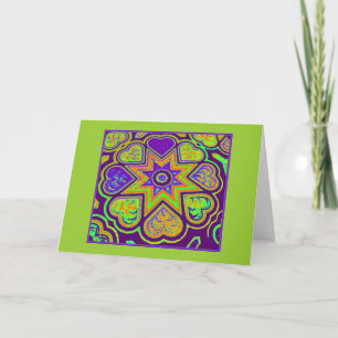 'Purple Passion' Blank Greeting Card