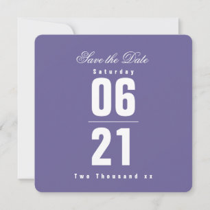 Purple Passion Celebration Solid Save the Date