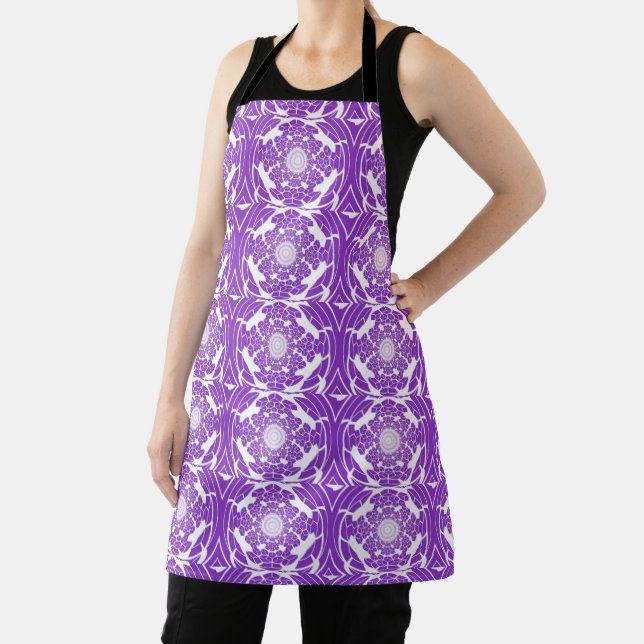 Purple Passion Dimensional Pattern Apron (Insitu)