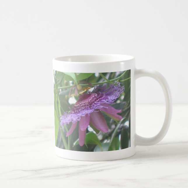 Purple Passion Flower Photo Mug (Right)