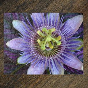 Purple Passion Flower Photographic Botanical Jigsaw Puzzle