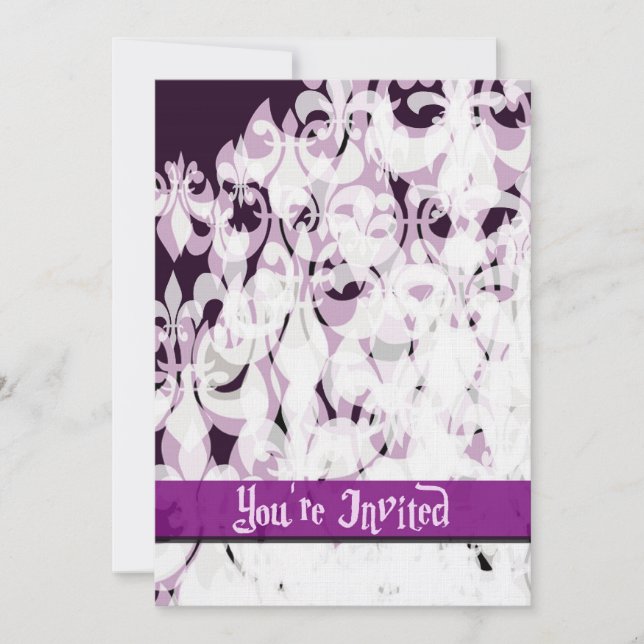 Purple Passion Invitation (Front)