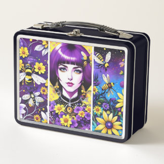 Purple Passion Metal Lunch Box