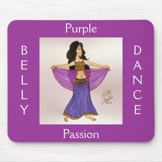 Purple Passion Mouse Mat (Front)