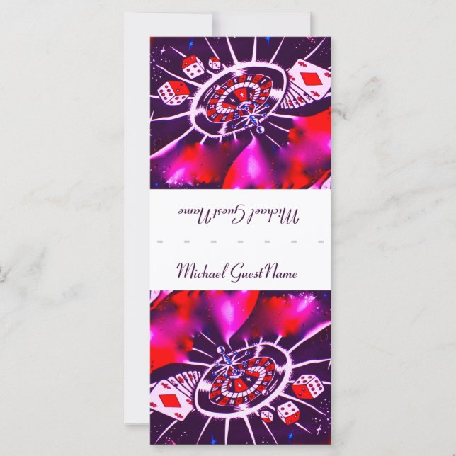 Purple Passion Name Place Setting (Front)
