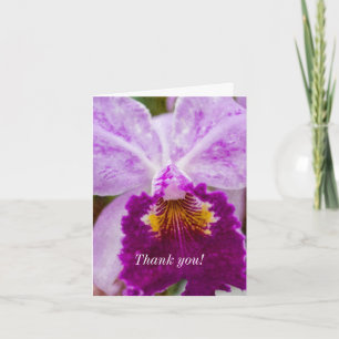 Purple Passion Orchid Thank You Card