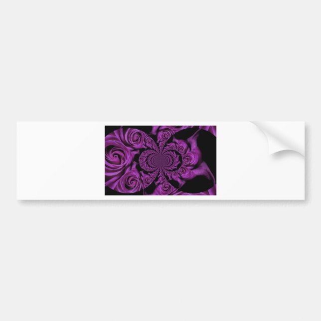 Purple Passion: Royal Romance Roses Bumper Sticker (Front)