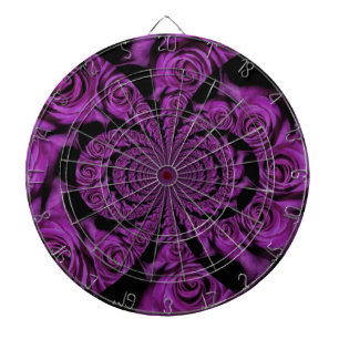 Purple Passion: Royal Romance Roses Dartboard
