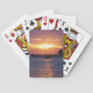 Purple Passion Sunset Playing Cards