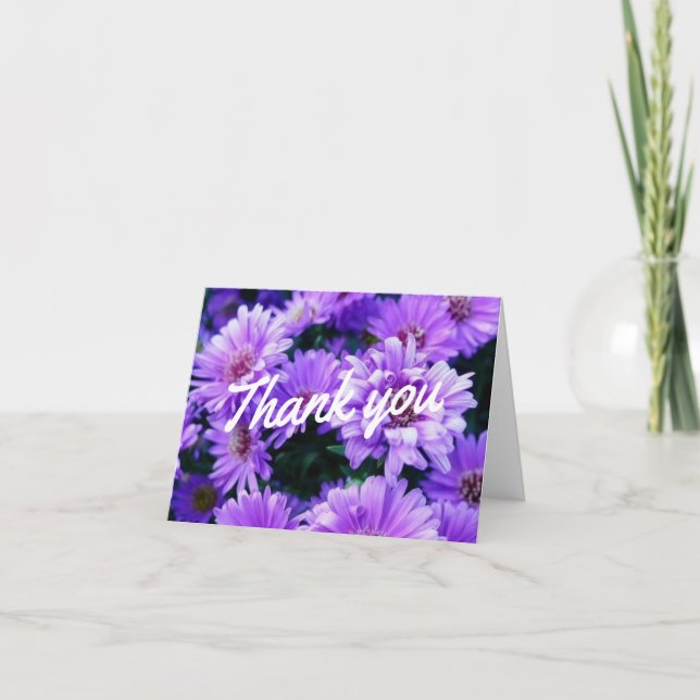 Purple Passion Thank You Card (Front)