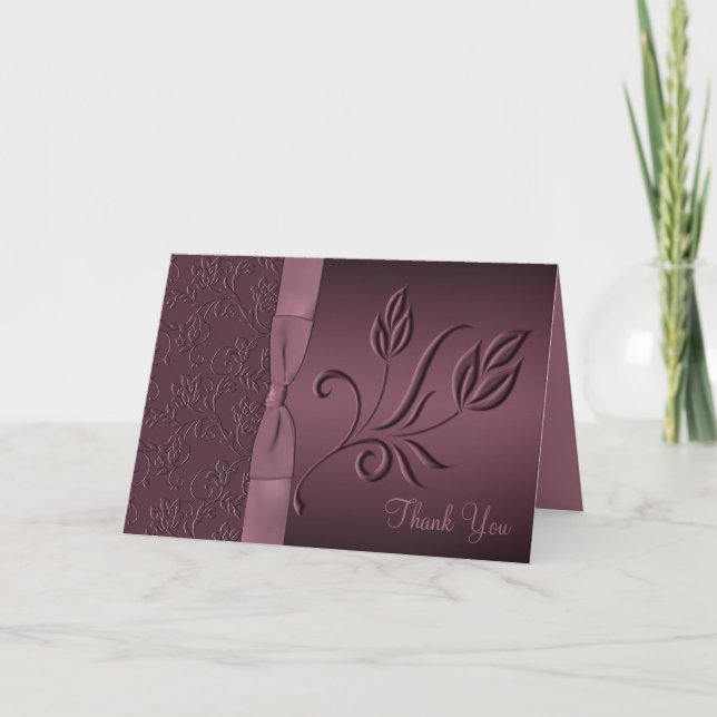 Purple Passion Thank You Card (Front)