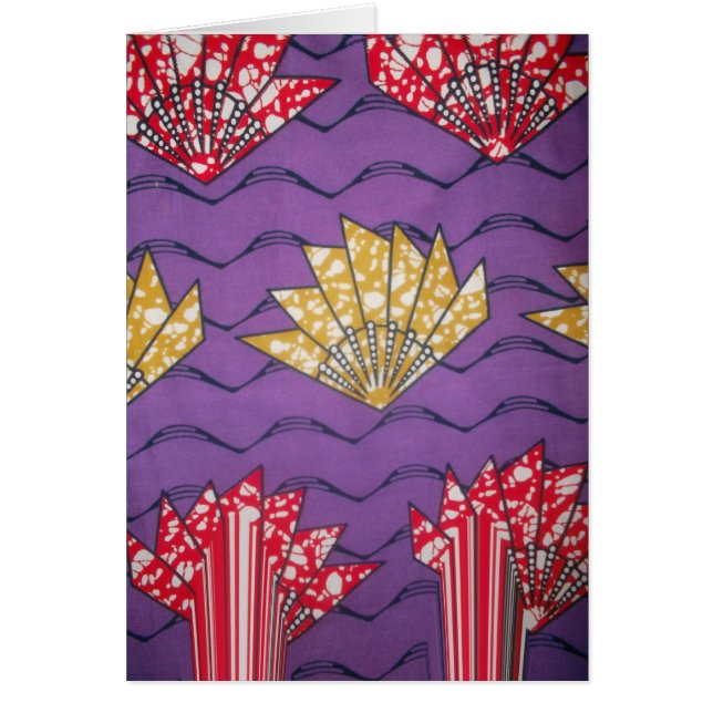 "Purple Passion Waves" Abstract African Art Print (Front)