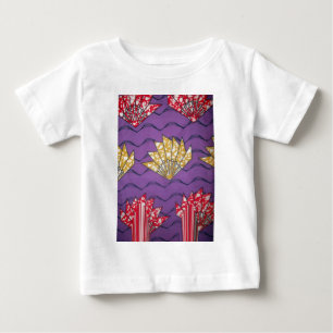 "Purple Passion Waves" Abstract African Art Print Baby T-Shirt