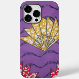 "Purple Passion Waves" Abstract African Art Print Case-Mate iPhone 14 Pro Max Case