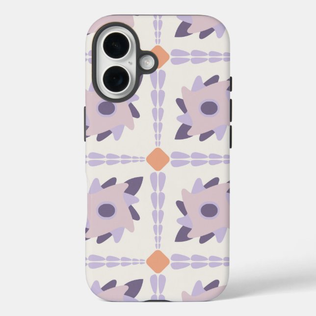 Purple pastel Decorative colourful tile  Case-Mate iPhone Case (Back)