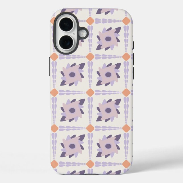 Purple pastel Decorative colourful tile  Case-Mate iPhone Case (Back)