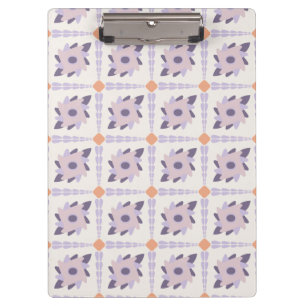 Purple pastel Decorative colourful tile Clipboard