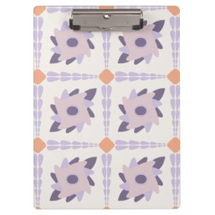 Purple pastel Decorative colourful tile  Clipboard