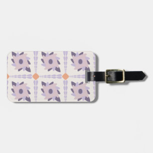 Purple pastel Decorative colourful tile  Luggage Tag