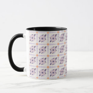 Purple pastel Decorative colourful tile Mug