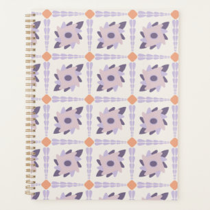 Purple pastel Decorative colourful tile Planner