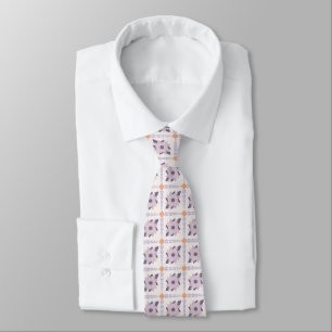 Purple pastel Decorative colourful tile  Tie
