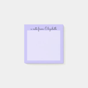 Purple Pastel Minimal Lavender  Post-it Notes