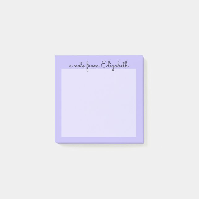 Purple Pastel Minimal Lavender  Post-it Notes (Front)