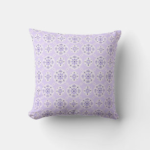 Purple Pastel Pattern Pretty Vintage Cushion