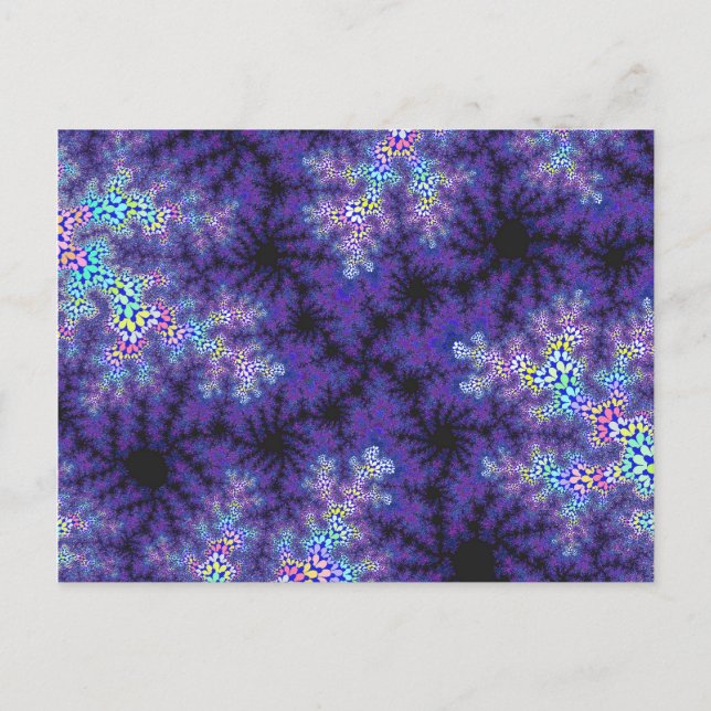 Purple Pastel Speckle Postcard (Front)