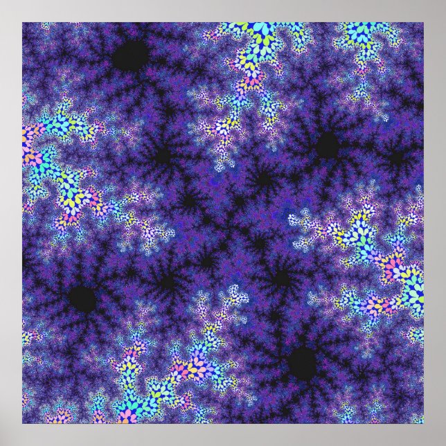 Purple Pastel Speckle Poster (Front)