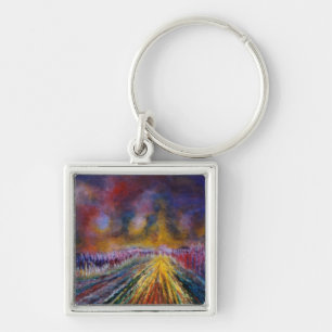 Purple Path Key Ring
