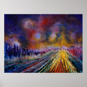 Purple Path Poster
