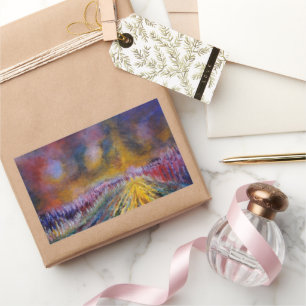 Purple Path Rectangular Sticker