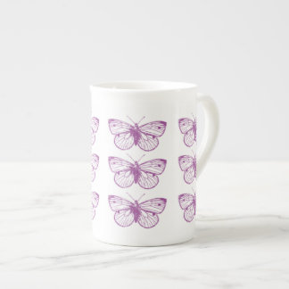 Purple Patina: Butterflies Bone China Mug